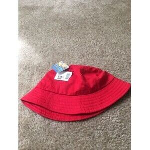 Paris Accessories Ladies Adult Unisex Red Bucket Hat One Size